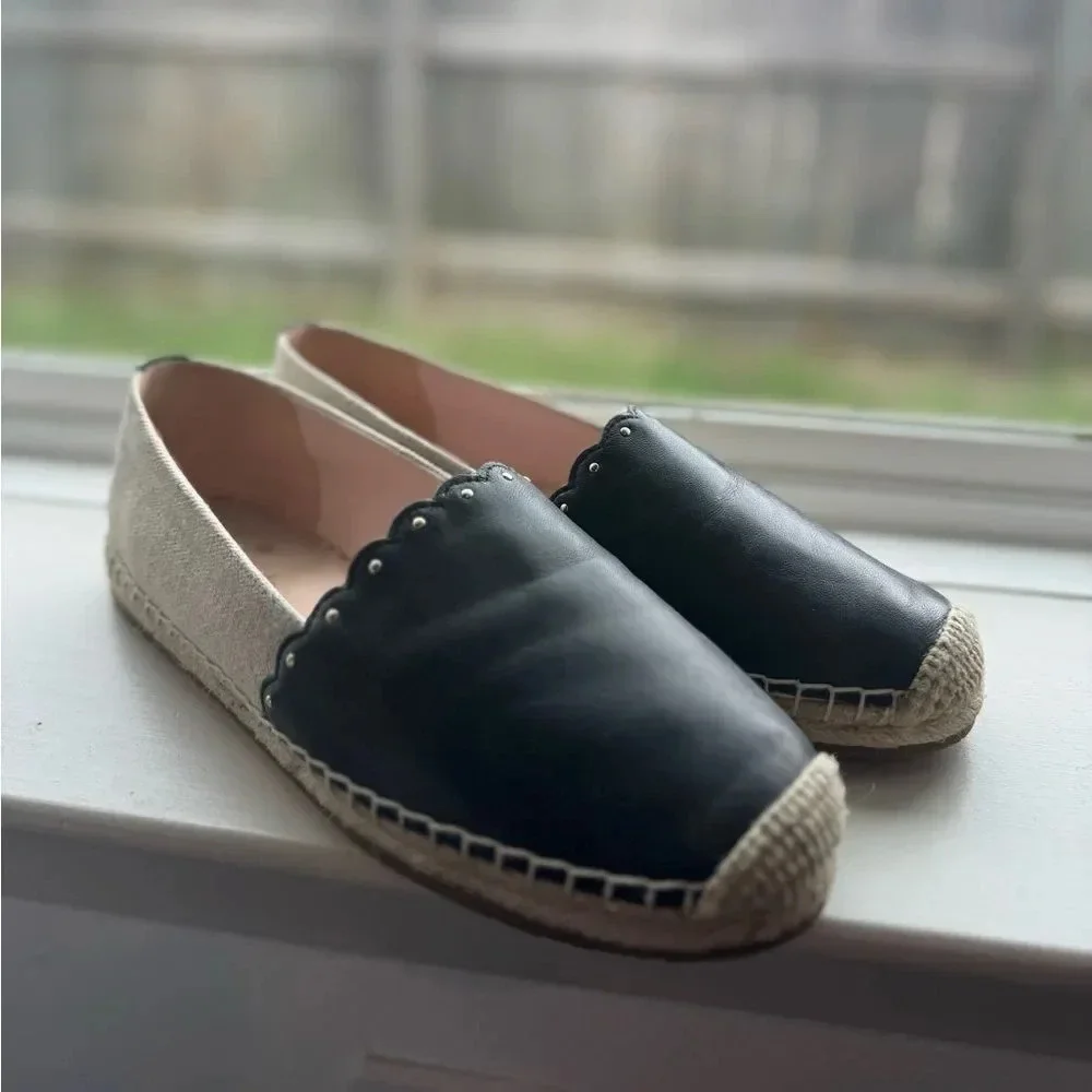 Kate Spade women’s Gardenia Espadrilles Natural + Black - Picture 3 of 9